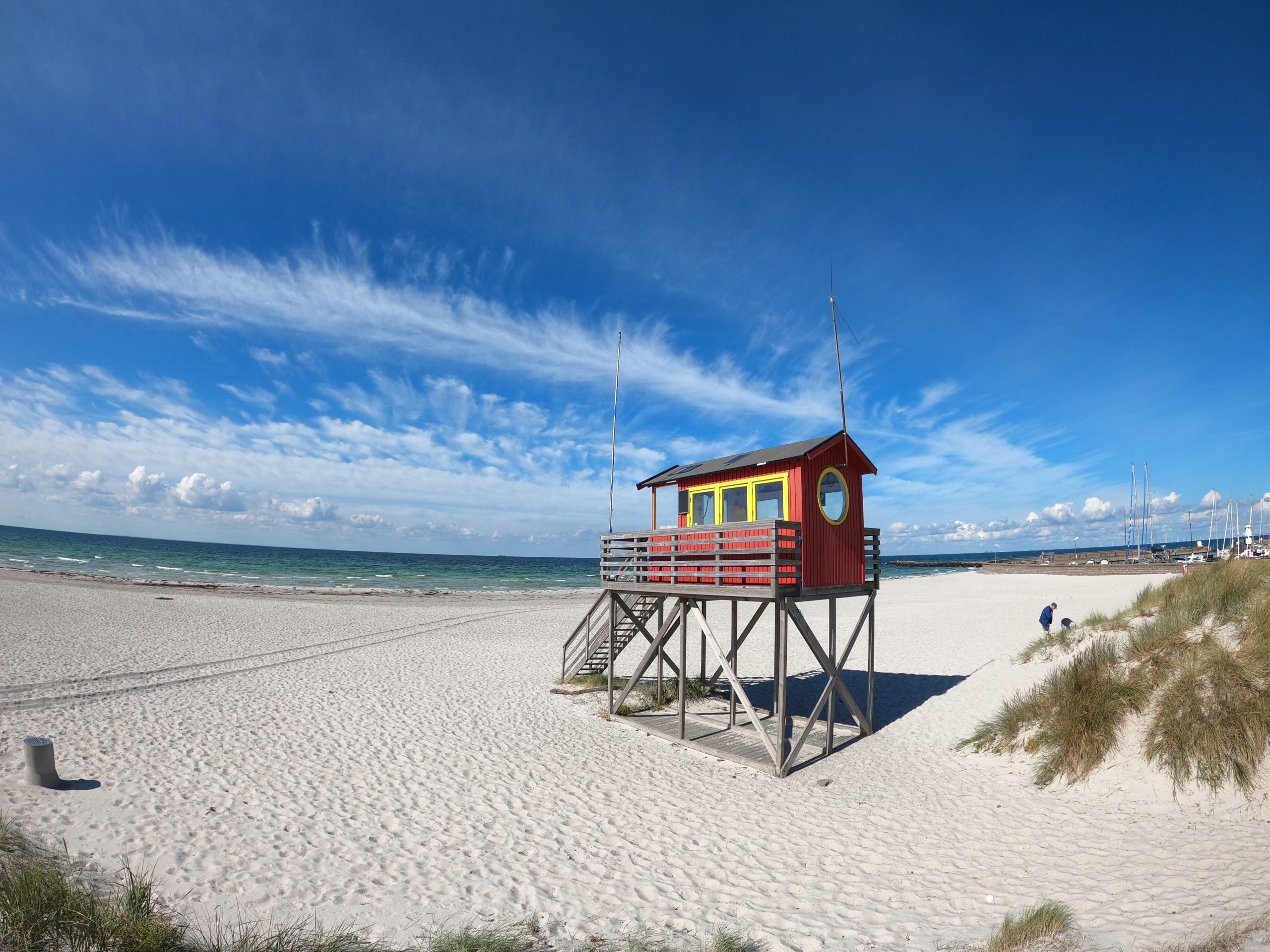 Skanör Beach in the far south of Sweden