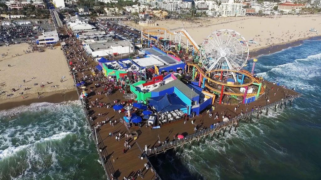 Santa Monica Pier Arial