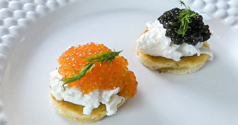 Caviar and Burrata Toast